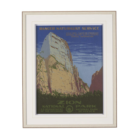 Zion National Park by The Vinatage Collection a Framed Art Print Matted under Glass by Mercana at Eve Furniture