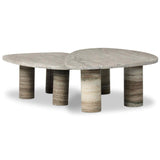 Zion Nesting Coffee Tables, Antique White by Four Hands at Eve Furniture