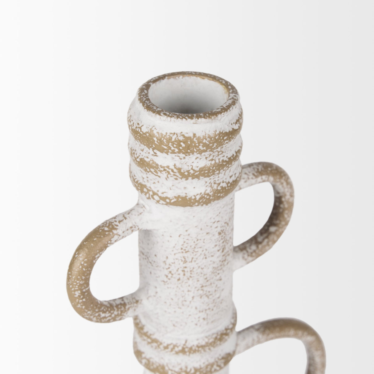 Ziva Large Distressed White Metal Sculptural Object by Mercana at Eve Furniture