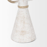 Ziva Large Distressed White Metal Sculptural Object by Mercana at Eve Furniture