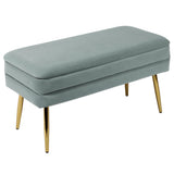 Ziva Velvet Storage Bench by TOV Furniture at Eve Furniture