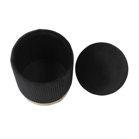 Zoe Velvet Storage Ottoman by TOV Furniture at Eve Furniture