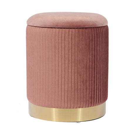 Zoe Velvet Storage Ottoman by TOV Furniture at Eve Furniture