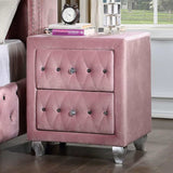 Zohar Pink 4-Piece Full Bedroom Set by Furniture of America at Eve Furniture