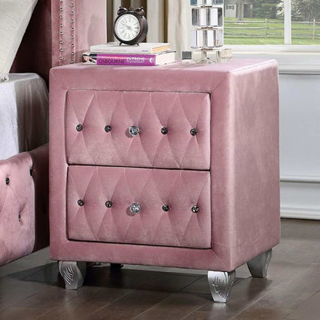Zohar Pink 4-Piece Full Bedroom Set by Furniture of America at Eve Furniture