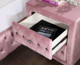 Zohar Pink 4-Piece Full Bedroom Set by Furniture of America at Eve Furniture