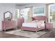 Zohar Pink 4-Piece Full Bedroom Set by Furniture of America at Eve Furniture