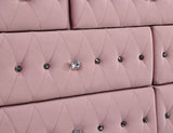 Zohar Pink 5-Piece Queen Bedroom Set by Furniture of America at Eve Furniture