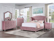 Zohar Pink 5-Piece Queen Bedroom Set by Furniture of America at Eve Furniture