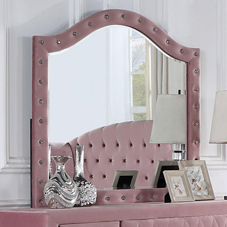 Zohar Pink Mirror by Furniture of America at Eve Furniture