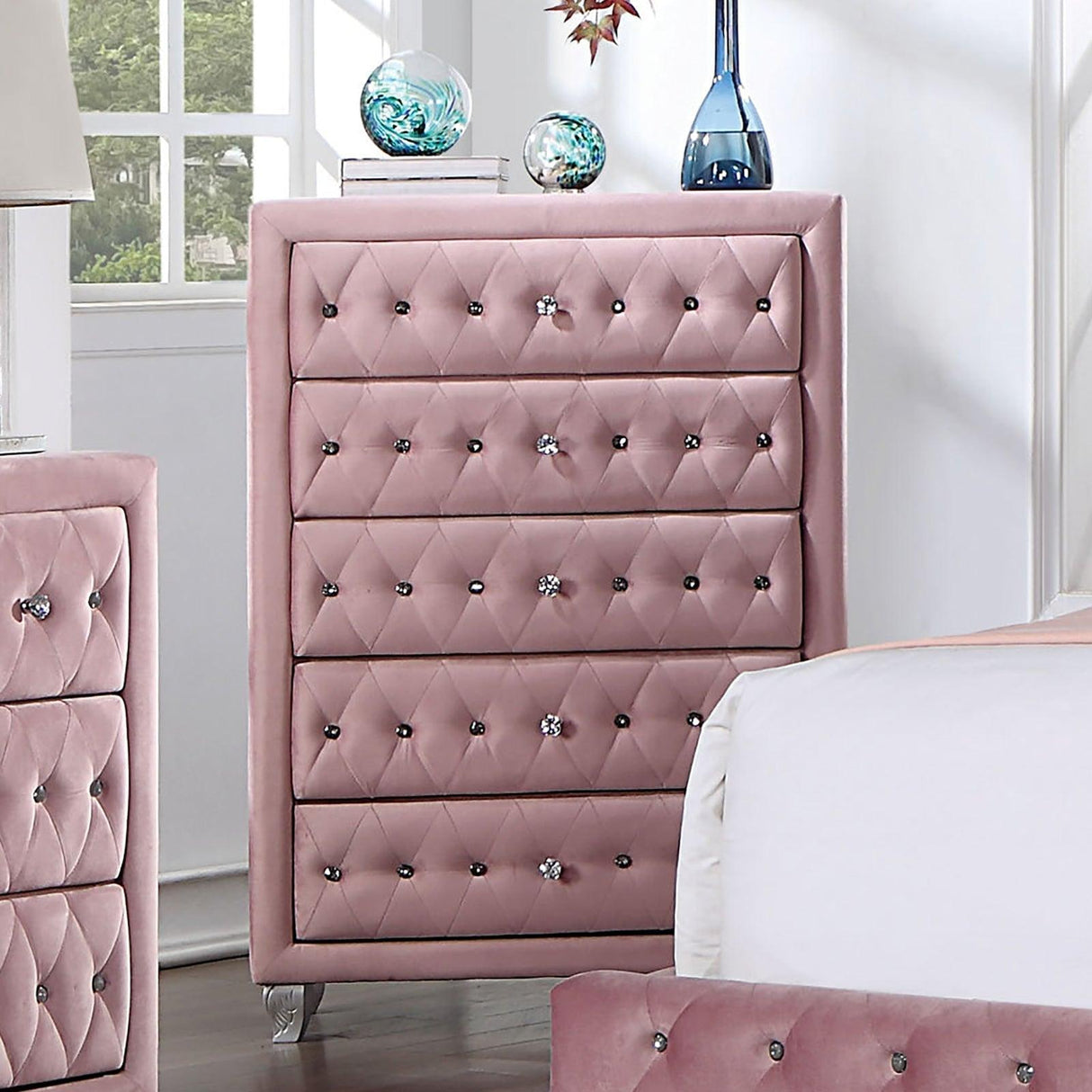 Zohar Pink Chest by Furniture of America at Eve Furniture