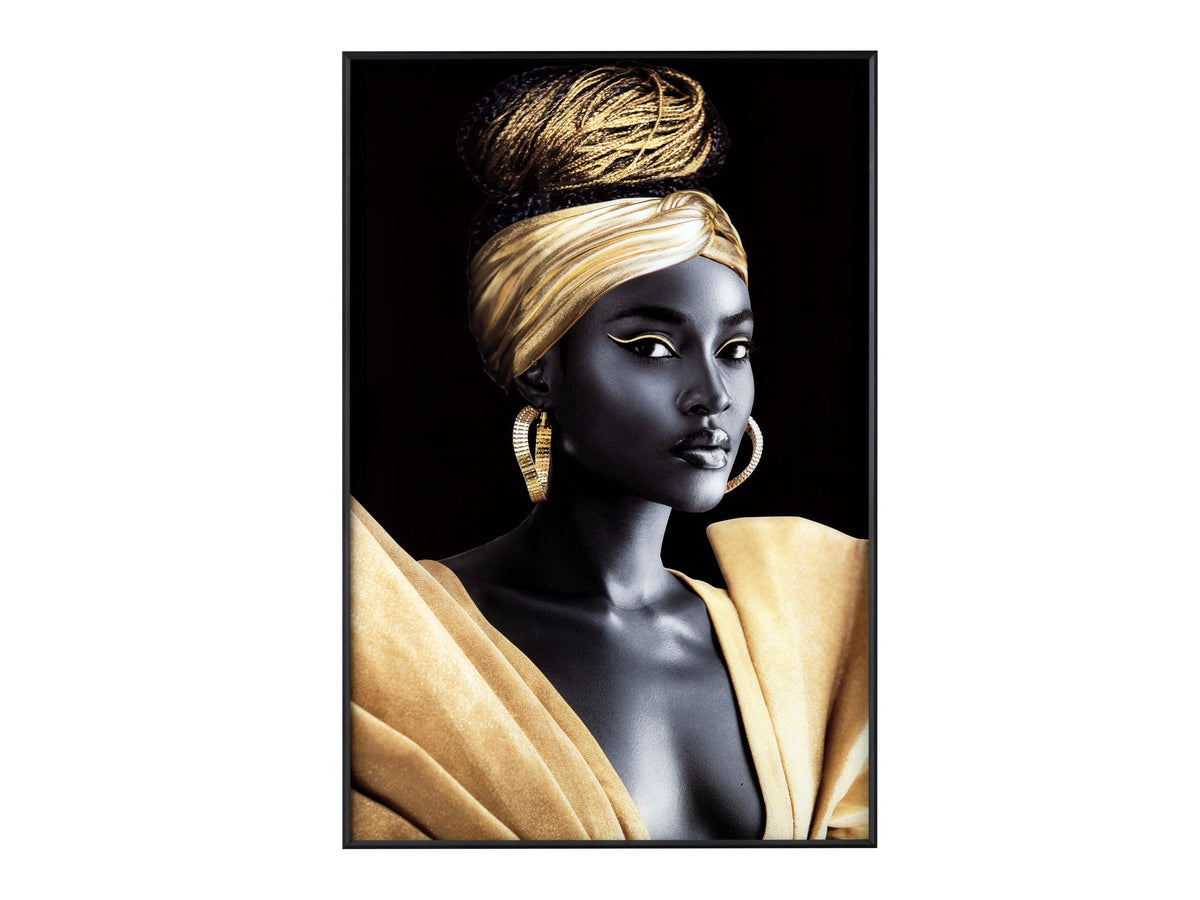 Zola Black/Yellow Wall Art by Crestview at Eve Furniture