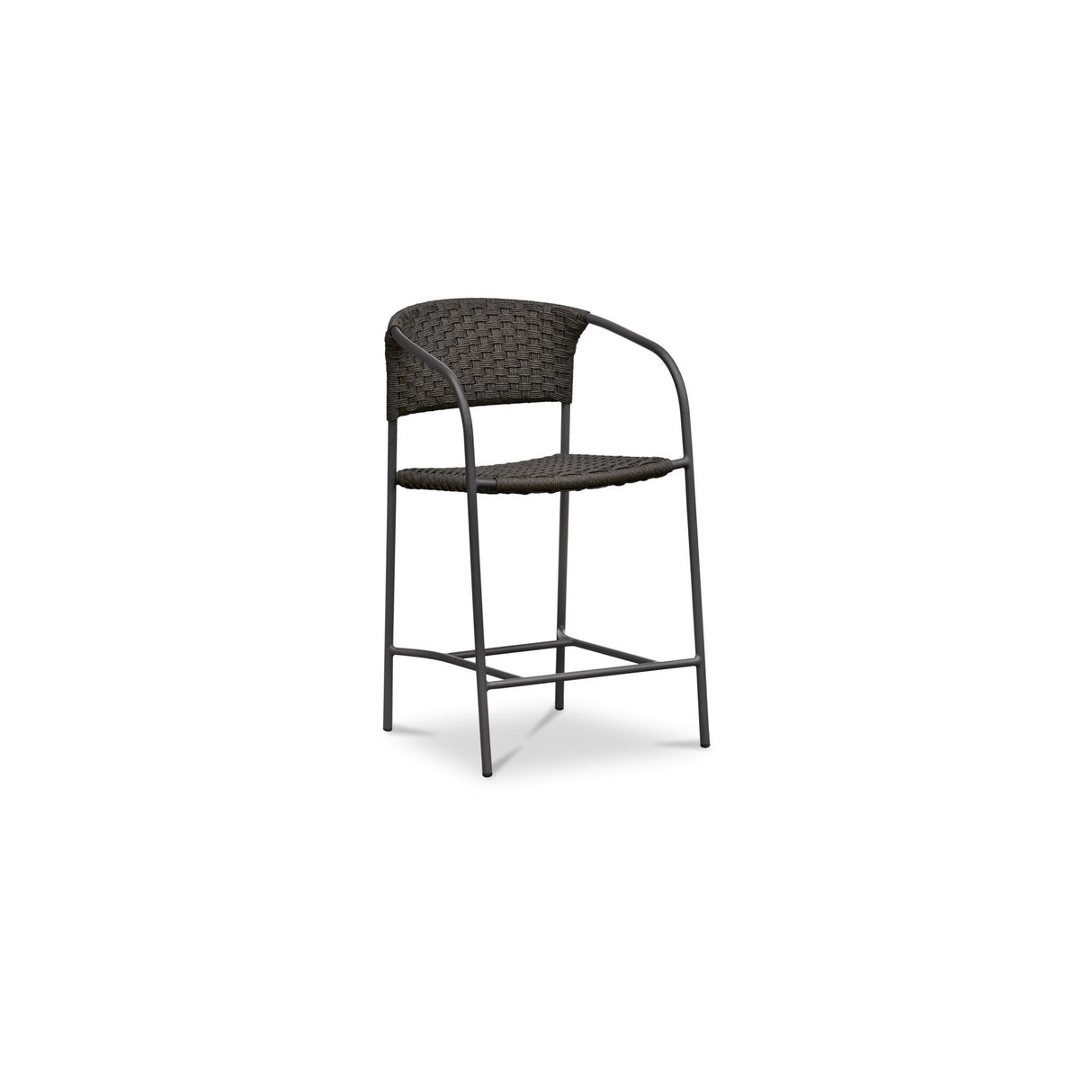 Zola Dark Brown Outdoor Counter Chair by Moe's Home at Eve Furniture
