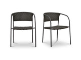 Zola Dark Brown Outdoor Dining Chair (Set of 2) by MOES at Eve Furniture