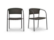 Zola Dark Brown Outdoor Dining Chair (Set of 2) by Moe's Home at Eve Furniture