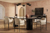 Zola Lacquer Oval 94.5" Dining Table by TOV Furniture at Eve Furniture
