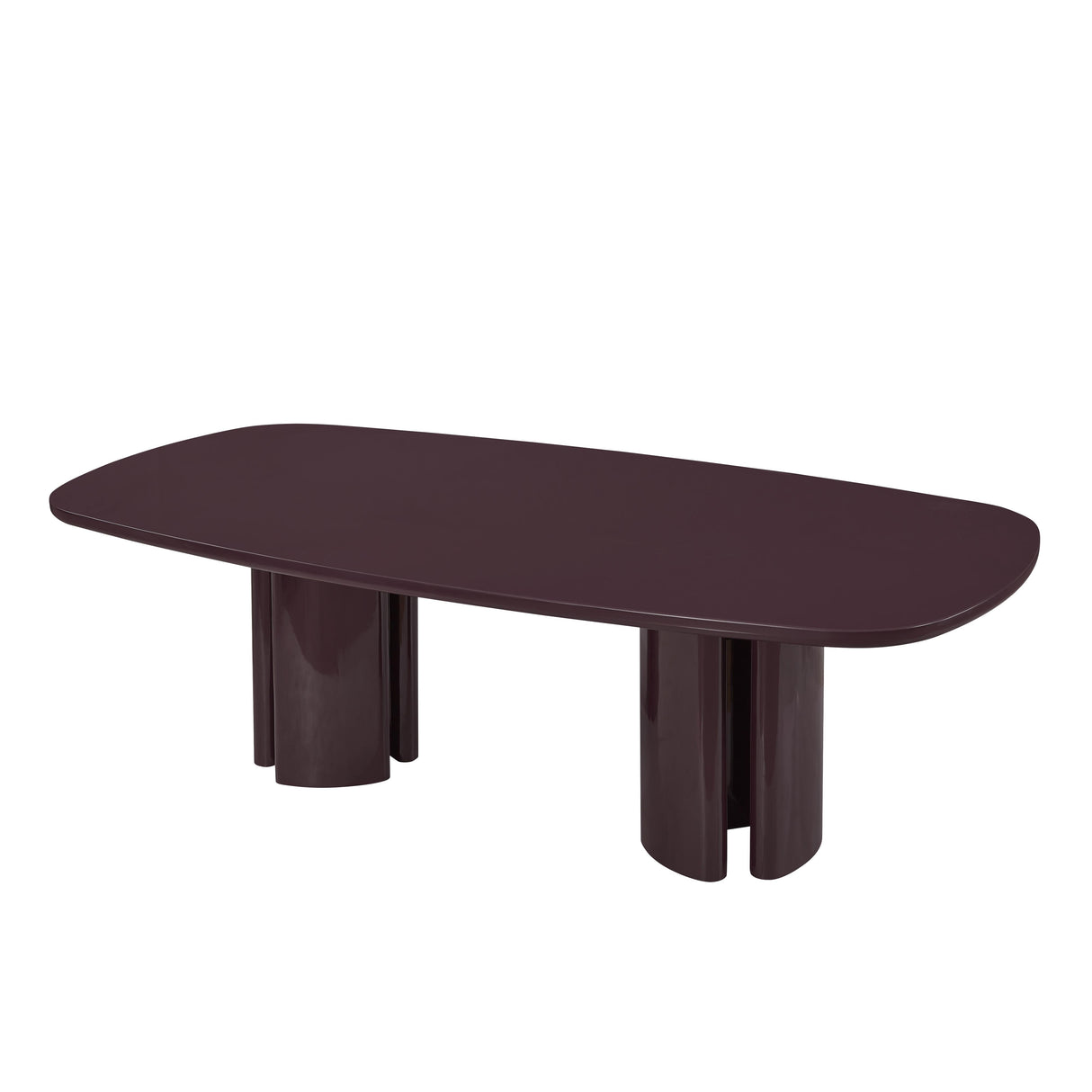Zola Lacquer Oval 94.5" Dining Table by TOV Furniture at Eve Furniture