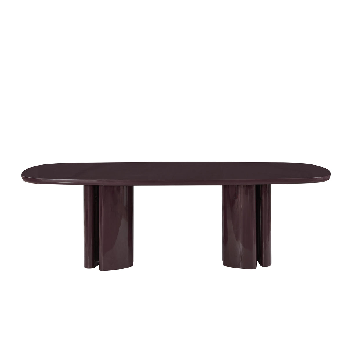 Zola Lacquer Oval 94.5" Dining Table by TOV Furniture at Eve Furniture
