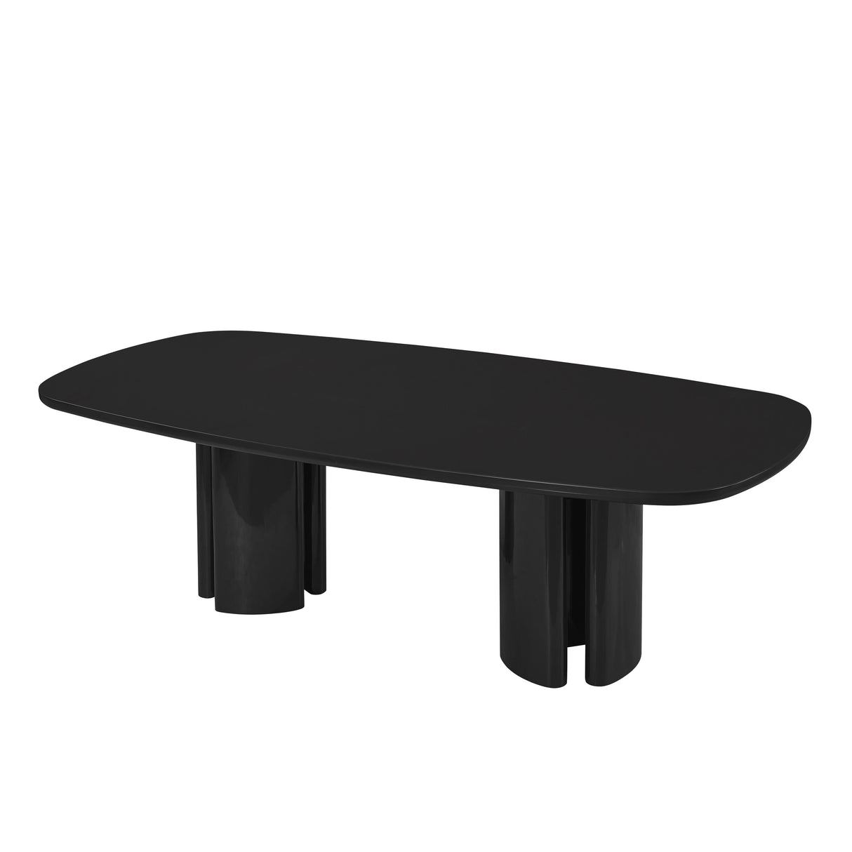 Zola Lacquer Oval 94.5" Dining Table by TOV Furniture at Eve Furniture