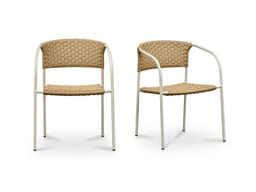 Zola Natural Outdoor Dining Chair (Set of 2) by MOES at Eve Furniture