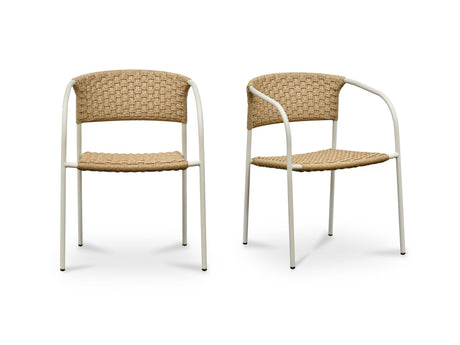 Zola Natural Outdoor Dining Chair (Set of 2) by MOES at Eve Furniture