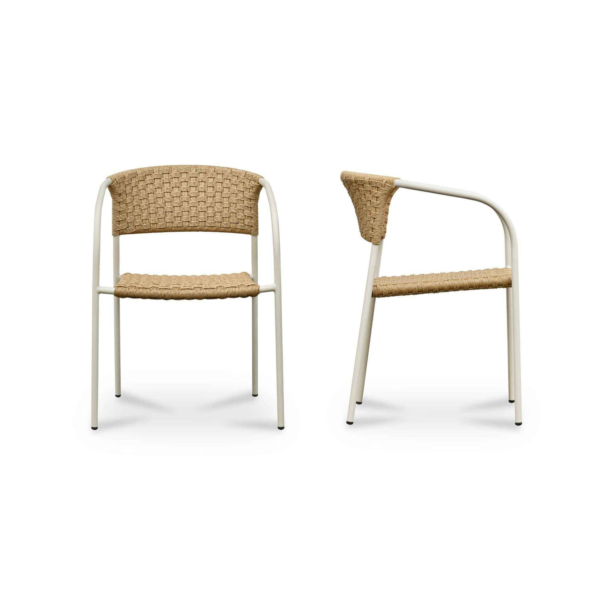 Zola Natural Outdoor Dining Chair (Set of 2)