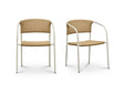 Zola Natural Outdoor Dining Chair (Set of 2)