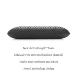 Zoned ActiveDough Bamboo Charcoal King Pillow by Malouf at Eve Furniture