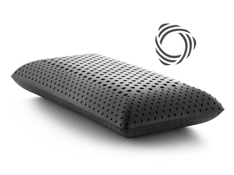 Zoned ActiveDough Bamboo Charcoal King Pillow by Malouf at Eve Furniture