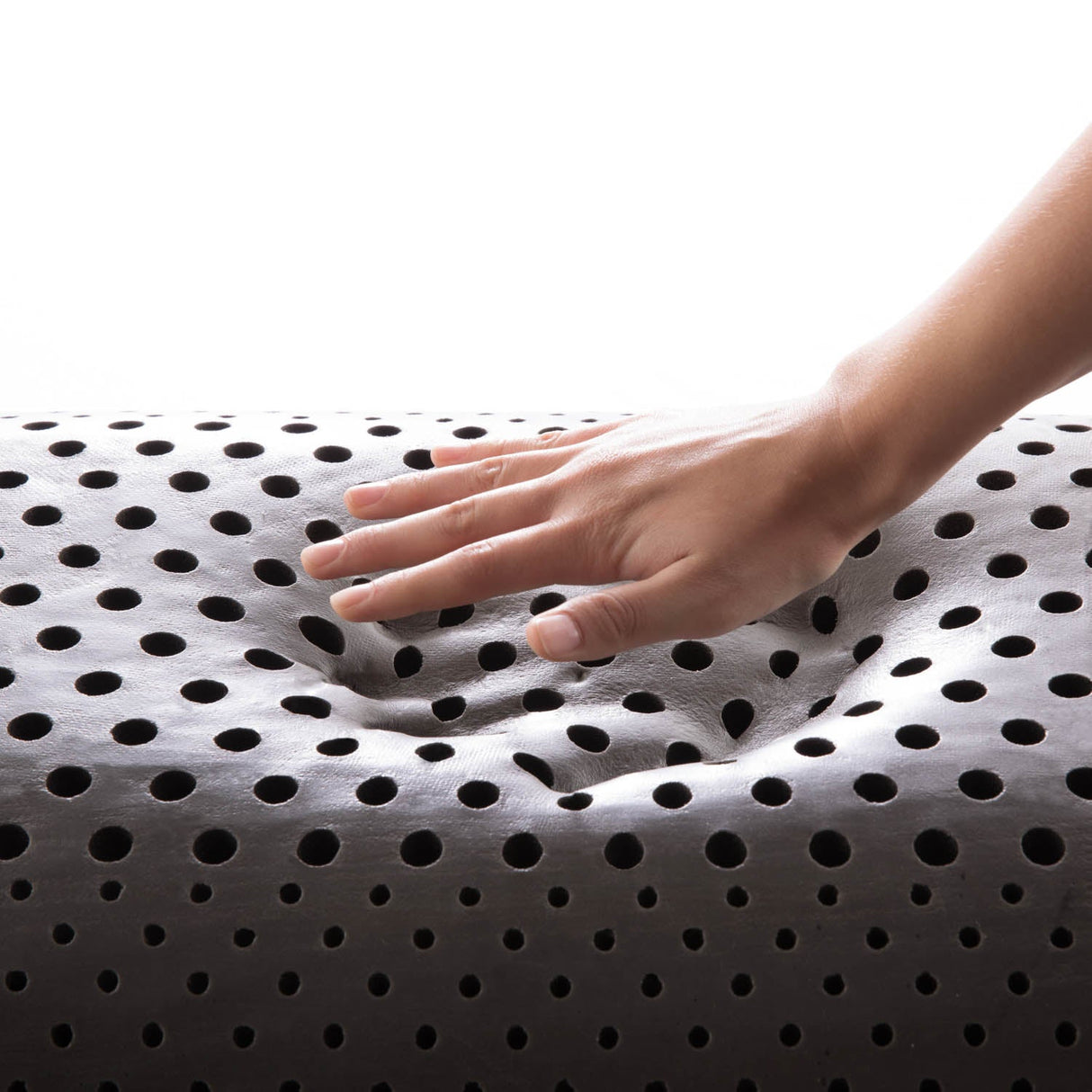 Zoned ActiveDough Bamboo Charcoal Queen Pillow by Malouf at Eve Furniture
