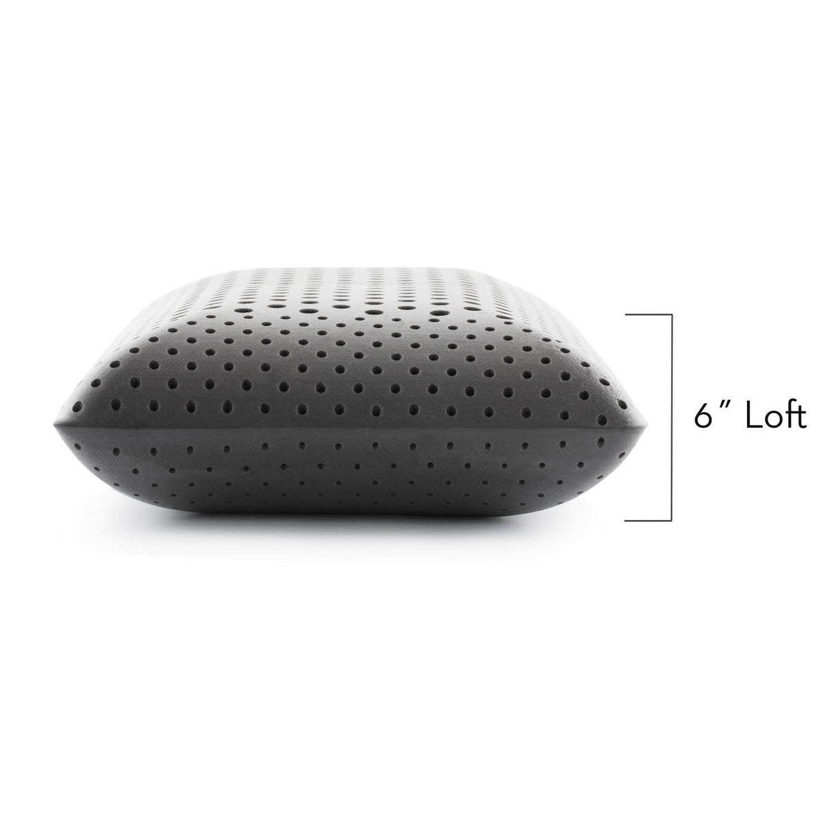 Zoned ActiveDough Bamboo Charcoal Queen Pillow by Malouf at Eve Furniture
