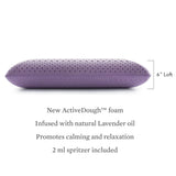 Zoned ActiveDough Lavender Queen Pillow by Malouf at Eve Furniture