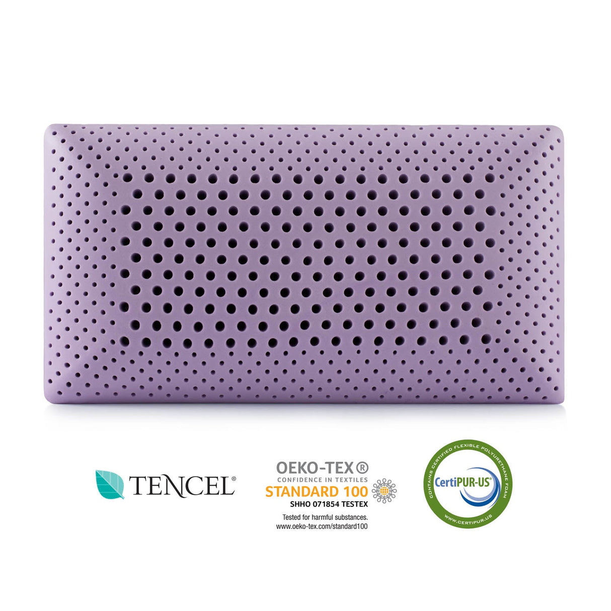 Zoned ActiveDough Lavender Queen Pillow by Malouf at Eve Furniture
