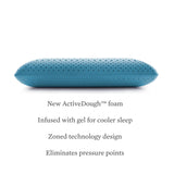 Zoned ActiveDough White King Pillow by Malouf at Eve Furniture