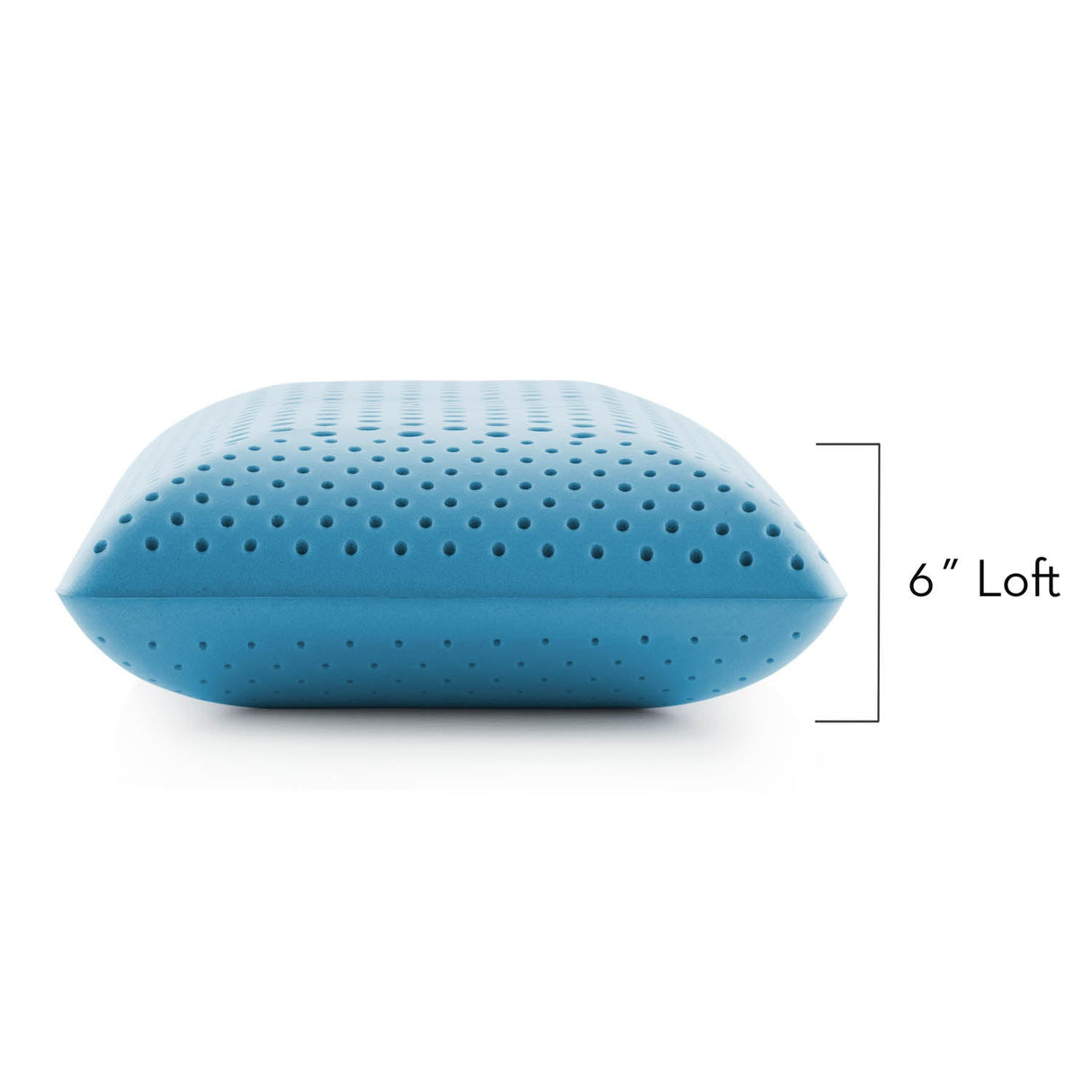 Zoned ActiveDough White King Pillow by Malouf at Eve Furniture
