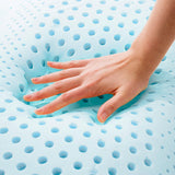Zoned Gel Dough White King High Loft Pillow by Malouf at Eve Furniture