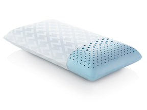 Zoned Gel Dough White King High Loft Pillow by Malouf at Eve Furniture
