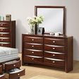 Zosimo Dark Cherry Dresser by Furniture of America at Eve Furniture