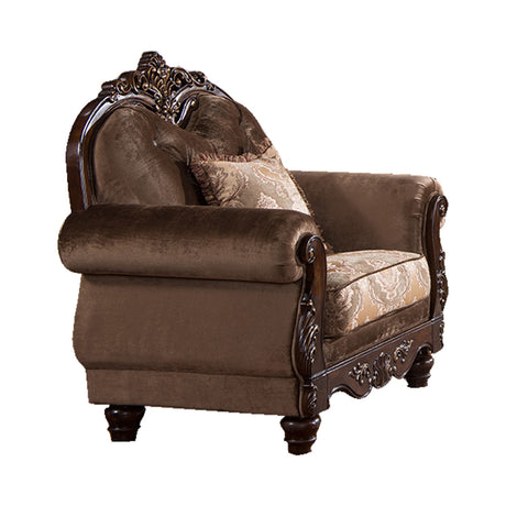 Zoya Brown Living Room Chair by Cosmos Furniture at Eve Furniture
