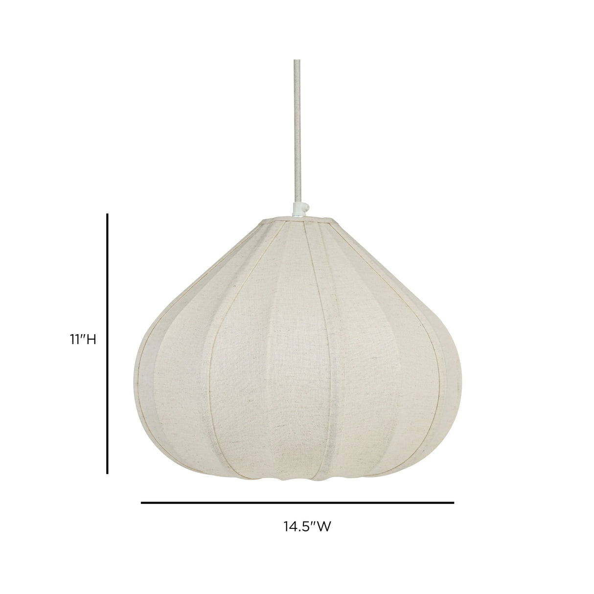 Zubeda Cotton Teardrop Pendant Lamp by TOV Furniture at Eve Furniture