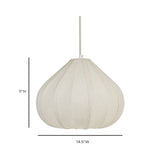 Zubeda Cotton Teardrop Pendant Lamp by TOV Furniture at Eve Furniture