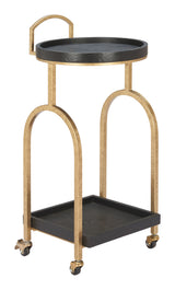 Zukei Black Bar Cart by Zuomod at Eve Furniture