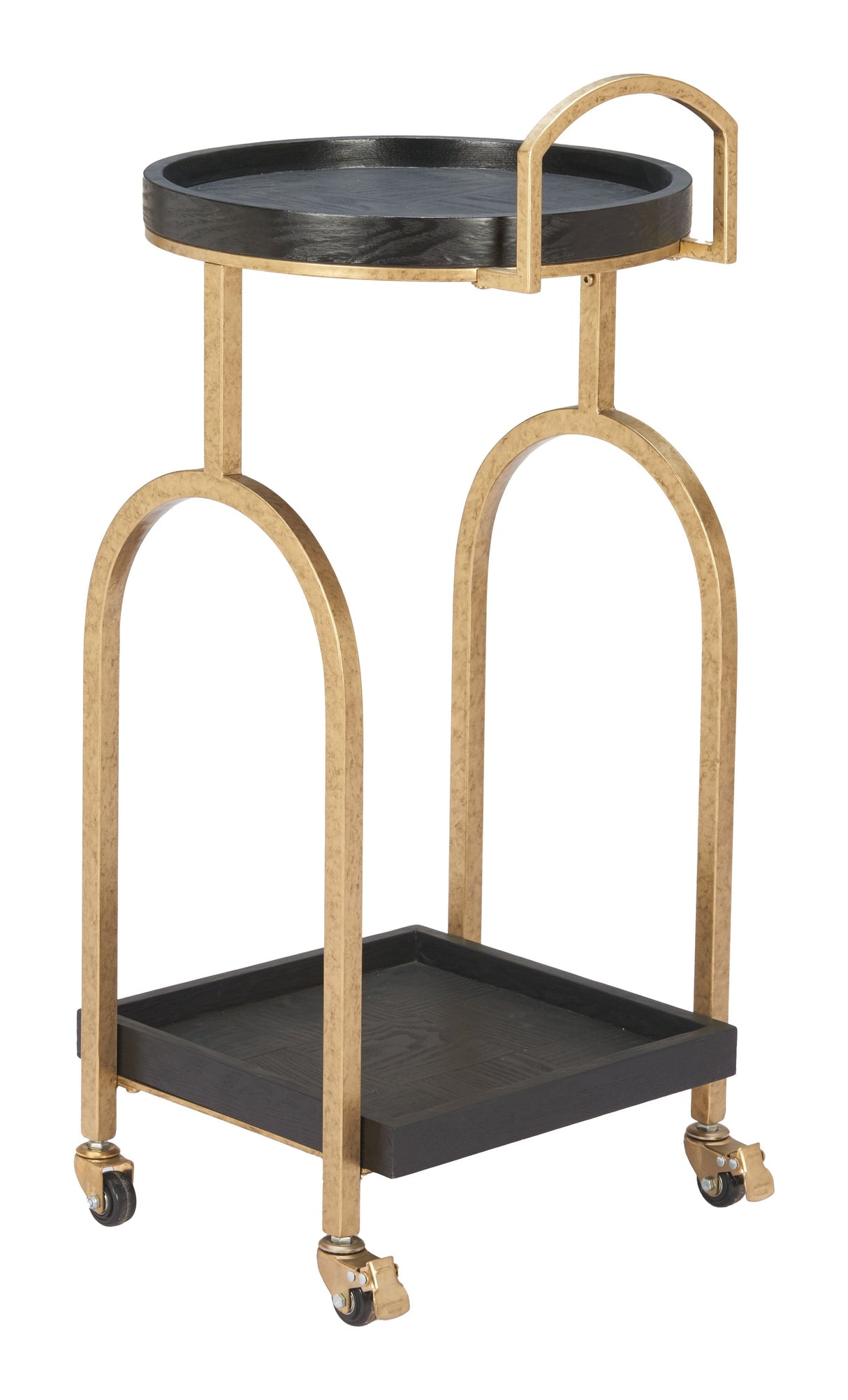 Zukei Black Bar Cart by Zuomod at Eve Furniture