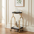 Zukei Black Bar Cart by Zuomod at Eve Furniture
