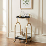Zukei Black Bar Cart by Zuomod at Eve Furniture