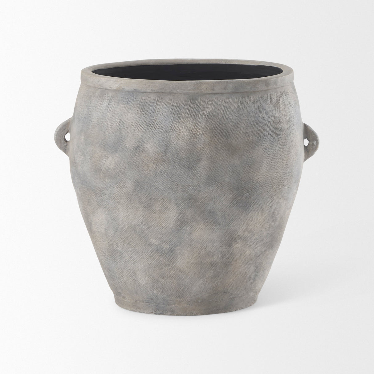 Zuma 27.2L x 18.1W x 24.4H Light Gray Ceramic Floor Vase by Mercana at Eve Furniture