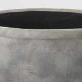 Zuma 27.2L x 18.1W x 24.4H Light Gray Ceramic Floor Vase by Mercana at Eve Furniture