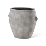 Zuma 27.2L x 18.1W x 24.4H Light Gray Ceramic Floor Vase by Mercana at Eve Furniture