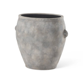 Zuma 27.2L x 18.1W x 24.4H Light Gray Ceramic Floor Vase by Mercana at Eve Furniture