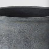 Zuma 27.2L x 20.5W x 31.9H Dark Gray Ceramic Floor Vase by Mercana at Eve Furniture